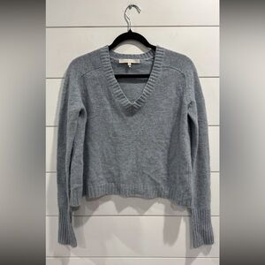 NakedCashmere blue v neck cashmere sweater